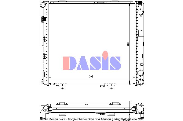 AKS DASIS radiatorius, variklio aušinimas 120485N